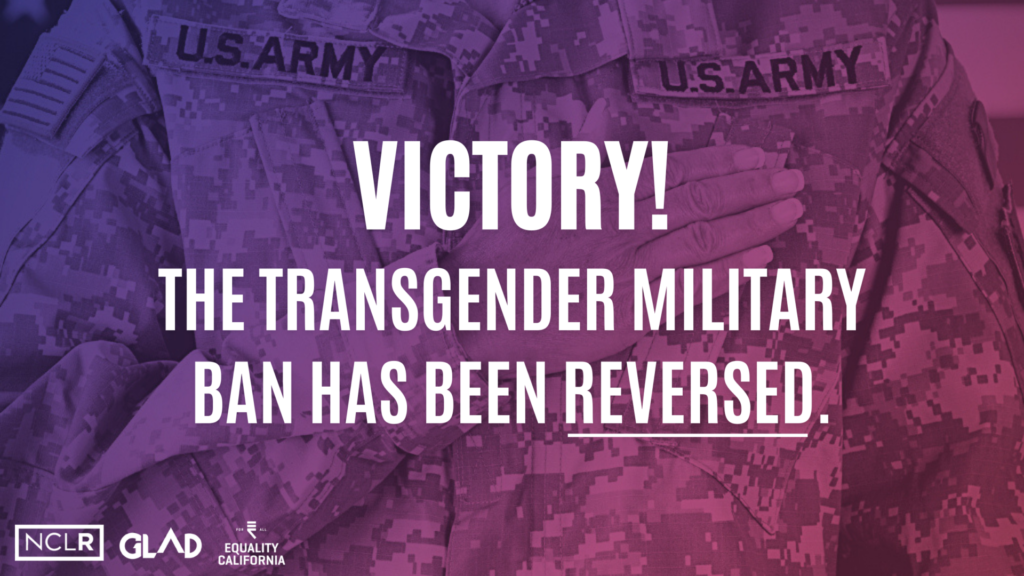 You are currently viewing Advocates, Plaintiffs Applaud President Biden’s Reversal of the Transgender Military Ban