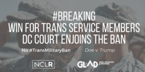 Read more about the article Federal Court Stops Trans Military Ban in Doe v Trump
